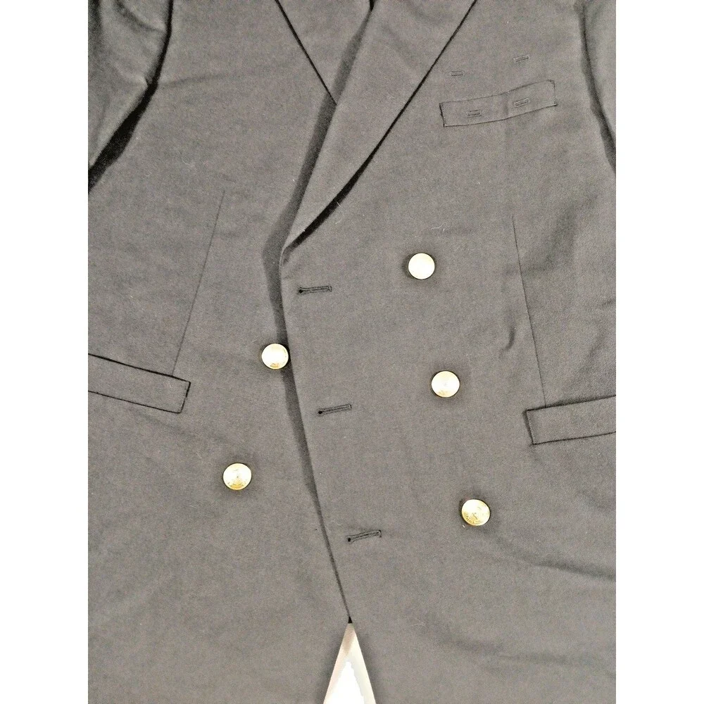 Vintage DELTA AIRLINES Double Breasted Pilot Blazer Made in USA
